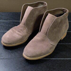 Blondo Verona Tan Suede Waterproof Ankle Boots SIZE 7.5 M